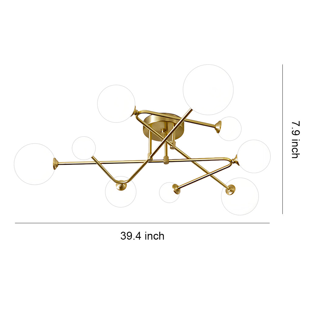 Auric Magic Bean Gold Ceiling Light