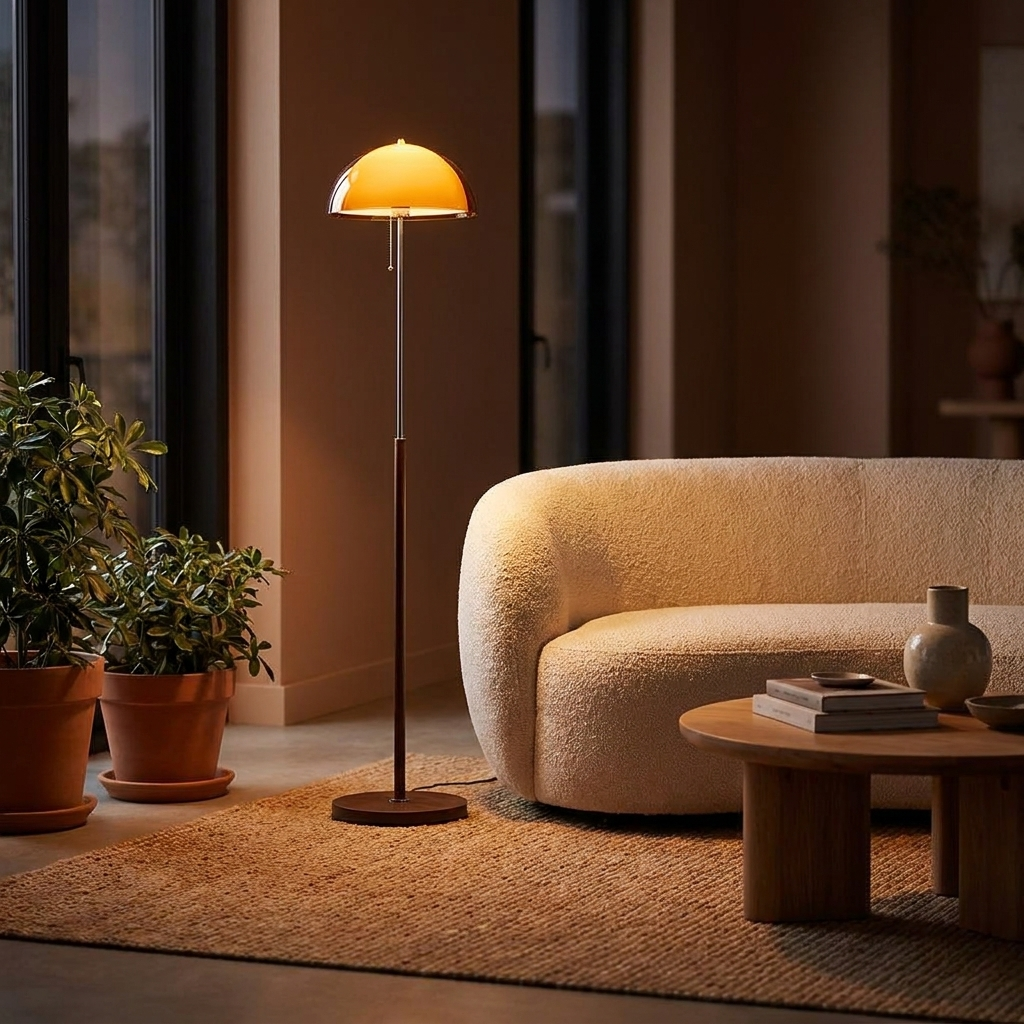 Tramonto Floor Lamp in a lounge