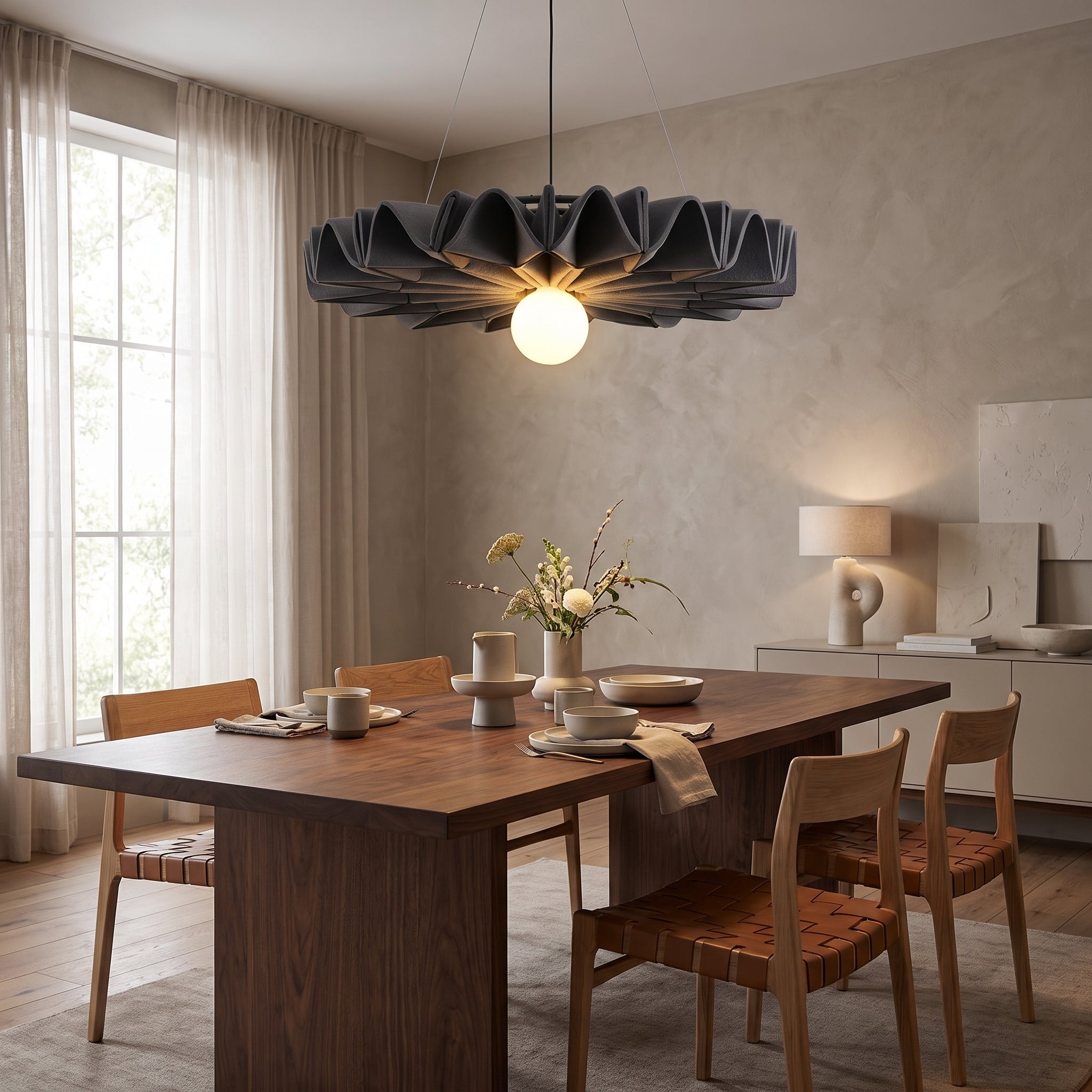 Sonora felt chandelier - Gray