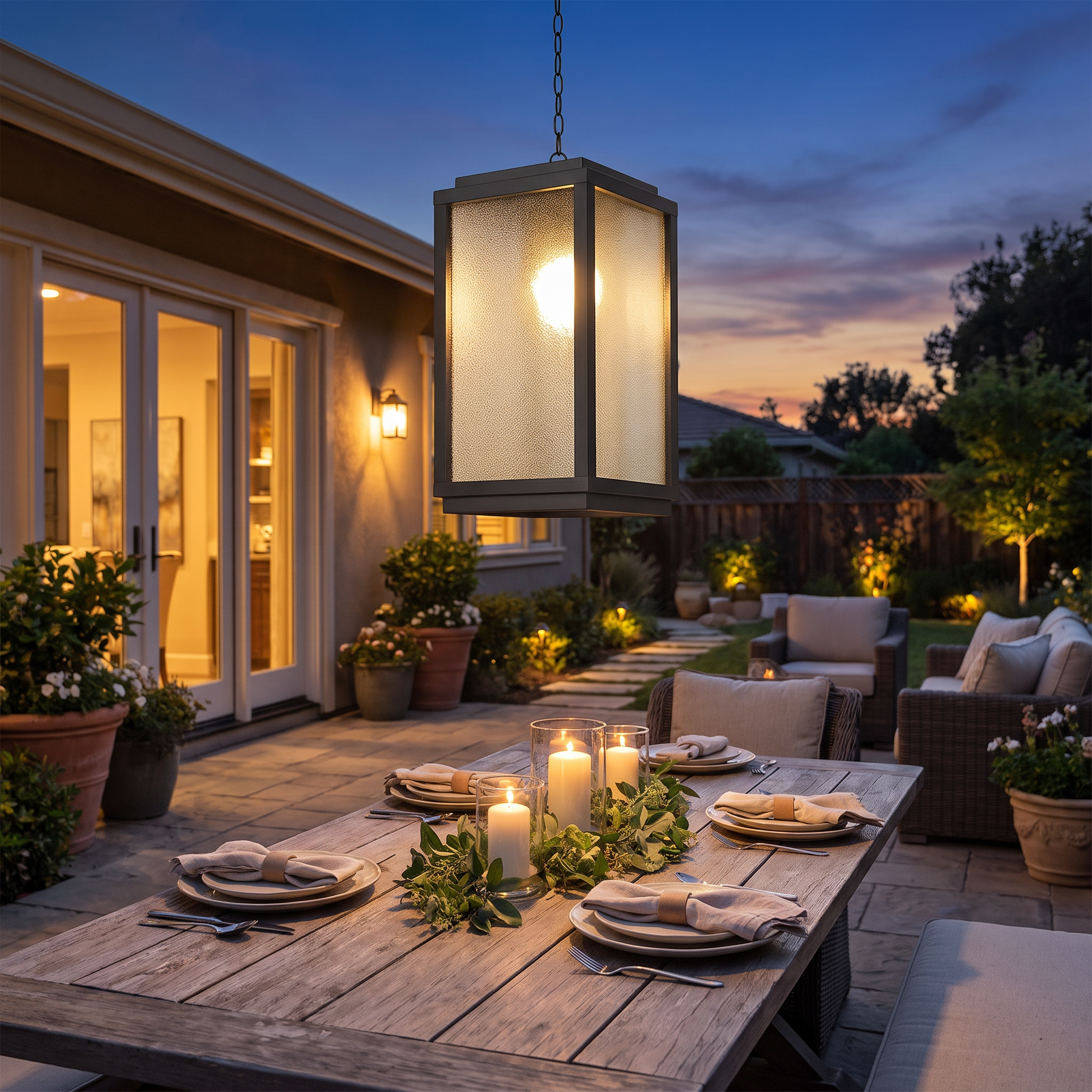 Denton Outdoor Pendant Light lifestyle