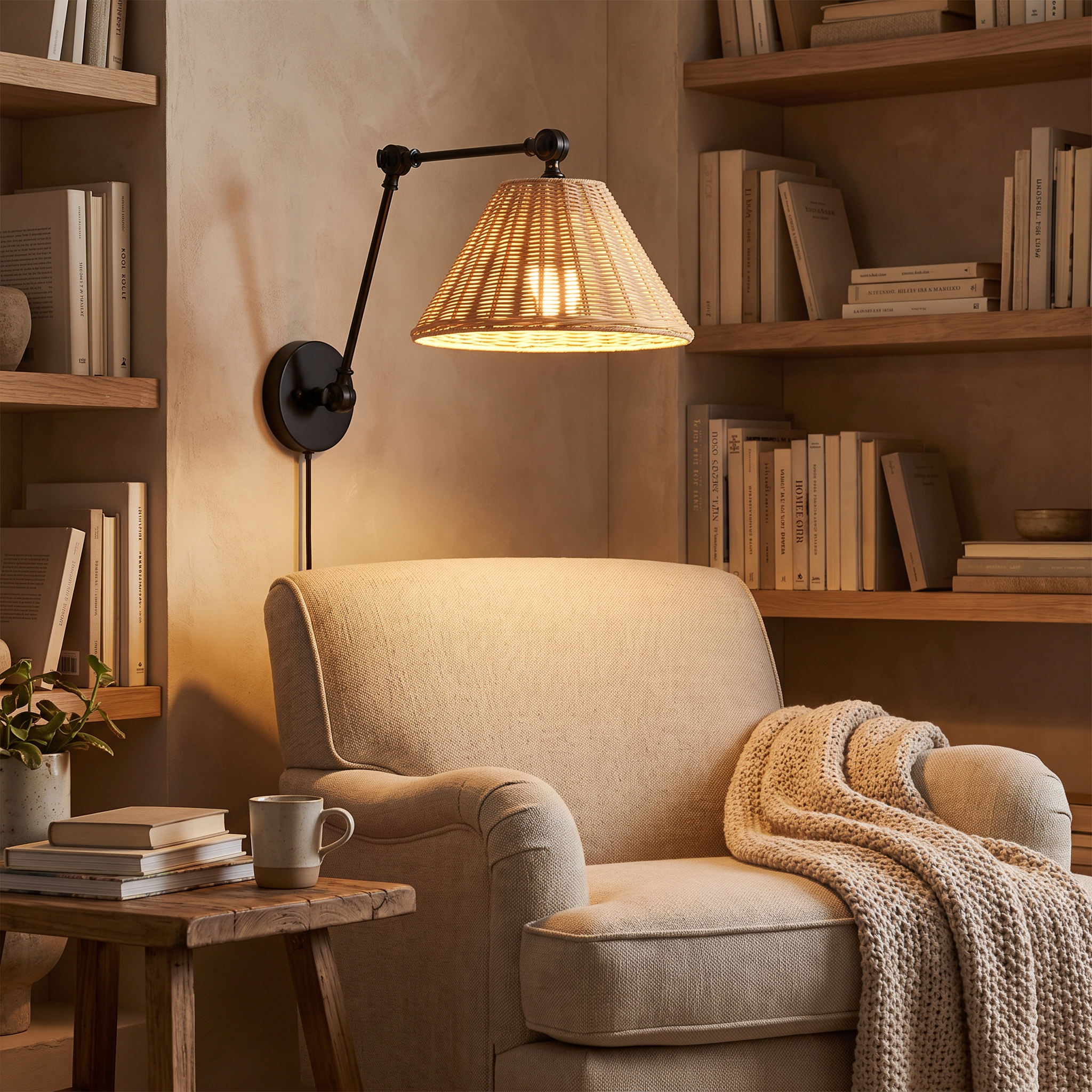 Grady Swing Arm Sconce lifestyle