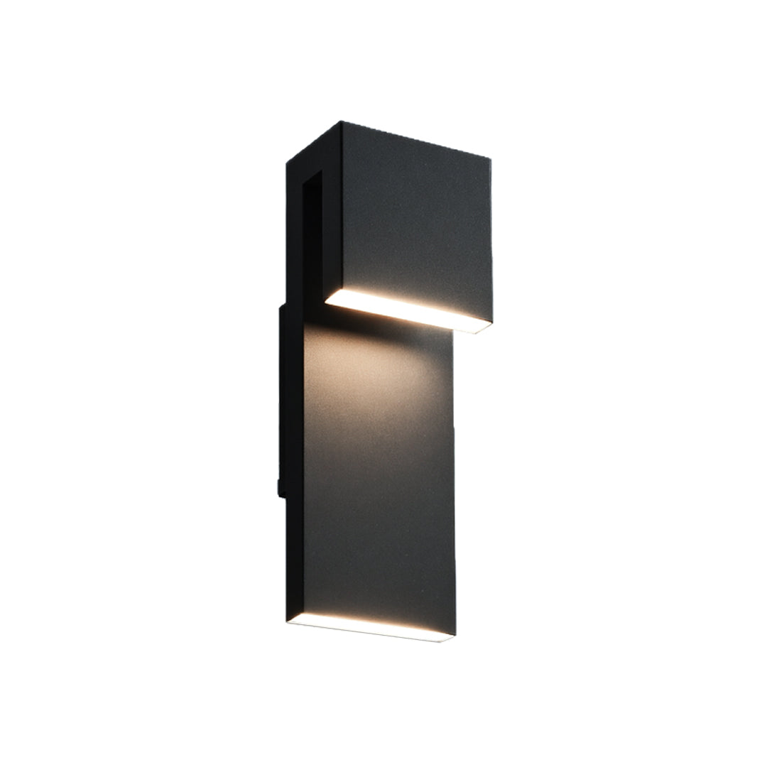Honfleur Industrial Black Outdoor Wall Light