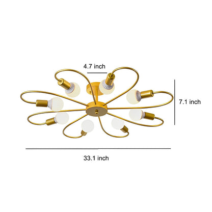 Daisy Iron Flower Ceiling Light