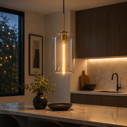 Verelle Glass Jar Pendant Light