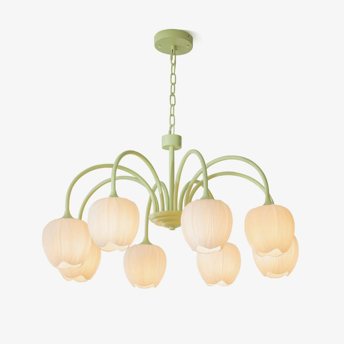 Tulipa Tulip Glass Multi Head Chandelier Ceiling Light