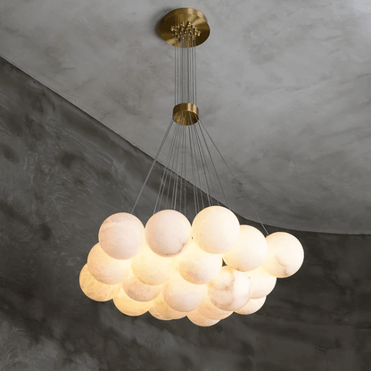 Alix Alabaster Ball Cluster Chandelier
