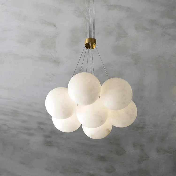 Alix Alabaster Ball Cluster Chandelier