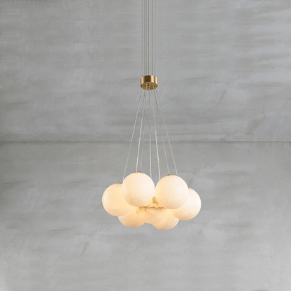 Alix Alabaster Ball Cluster Chandelier