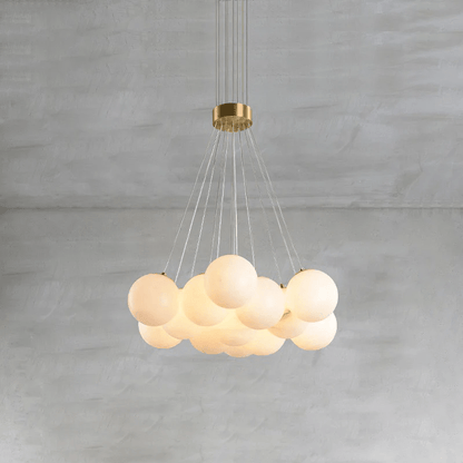 Alix Alabaster Ball Cluster Chandelier