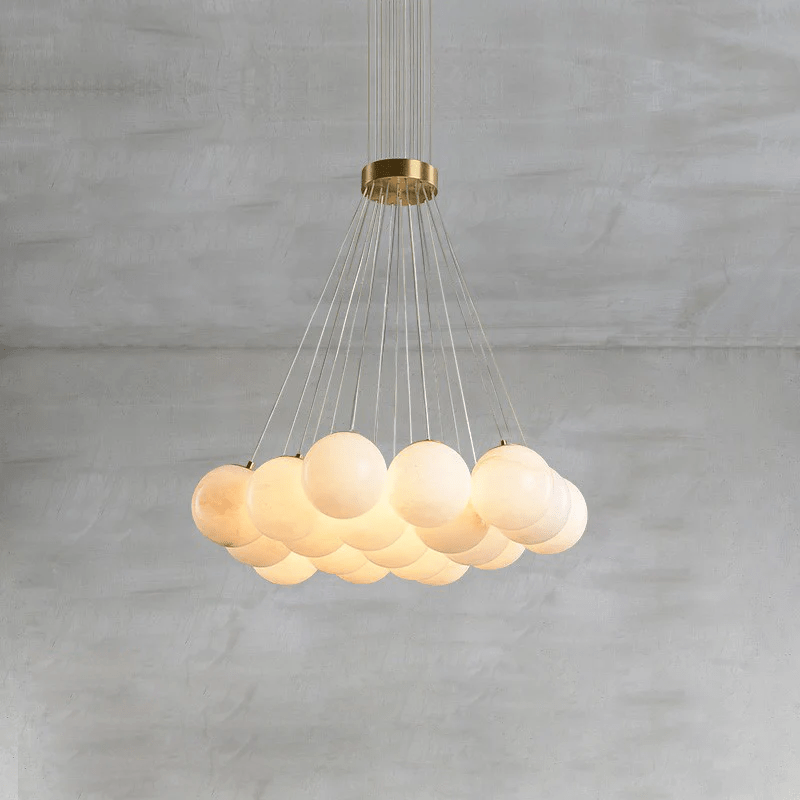 Alix Alabaster Ball Cluster Chandelier