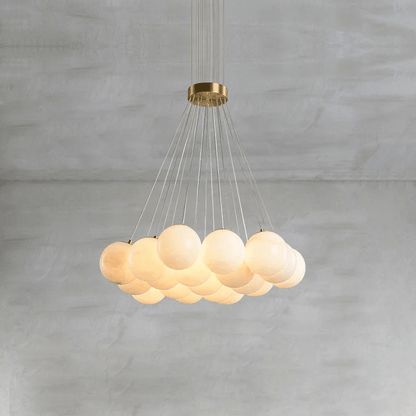 Alix Alabaster Ball Cluster Chandelier