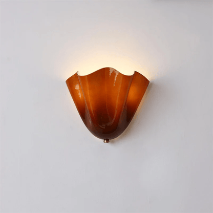 Petalia Organic Petal Glass Wall Sconce Light