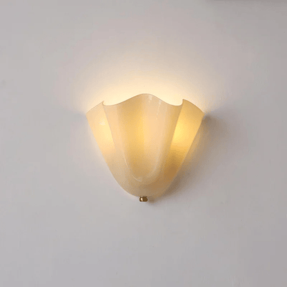 Petalia Organic Petal Glass Wall Sconce Light