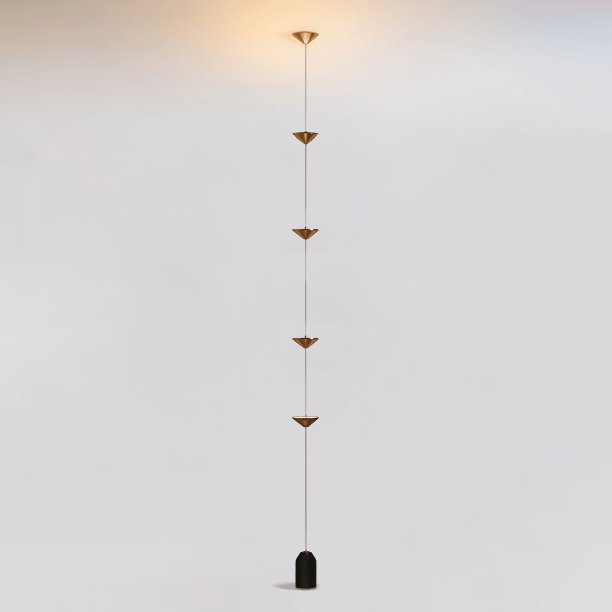 Soreluna Floor to Ceiling LED Floor Lamp with Marble Base
