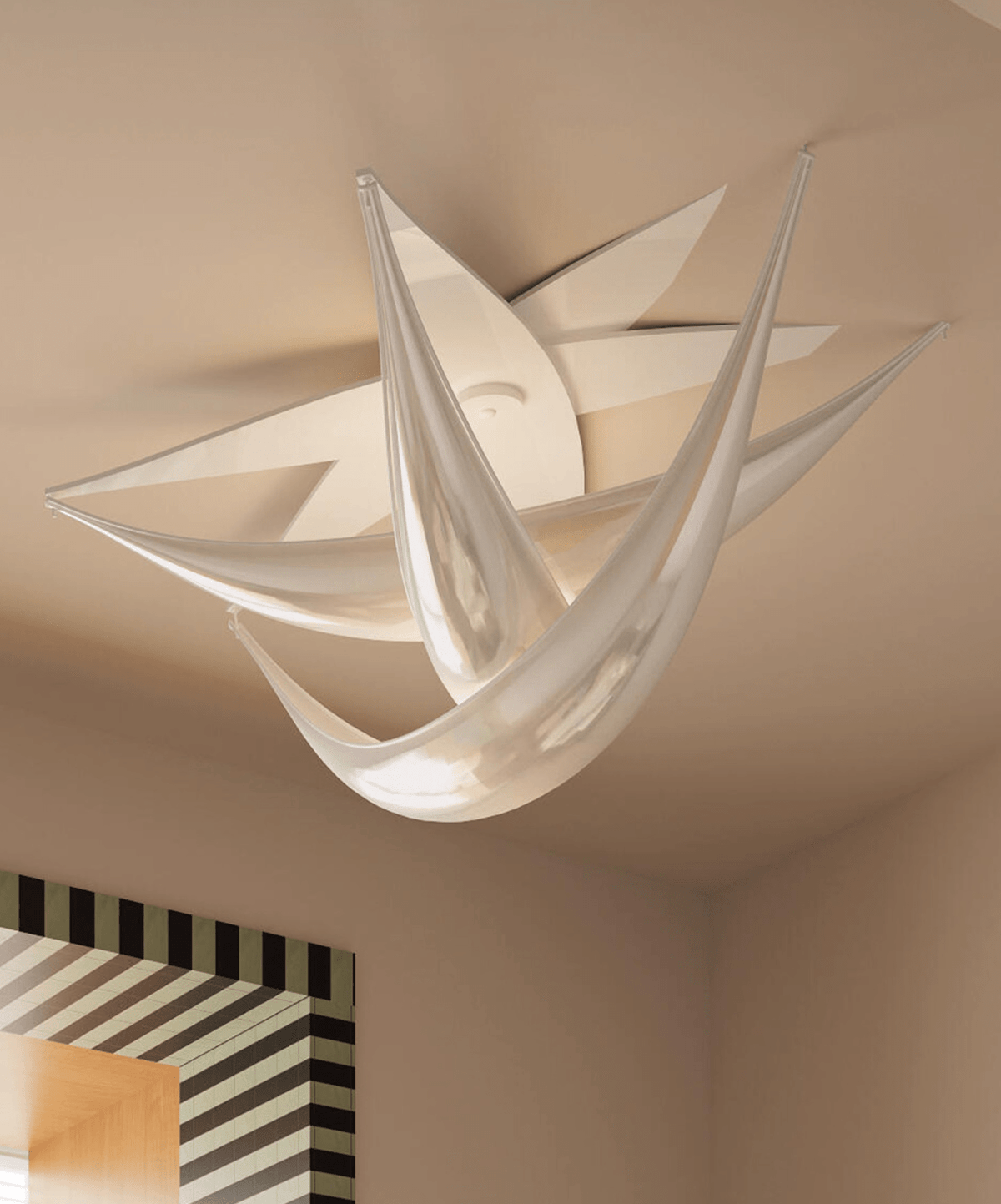 Ombeline Sculptural Resin Ceiling Light