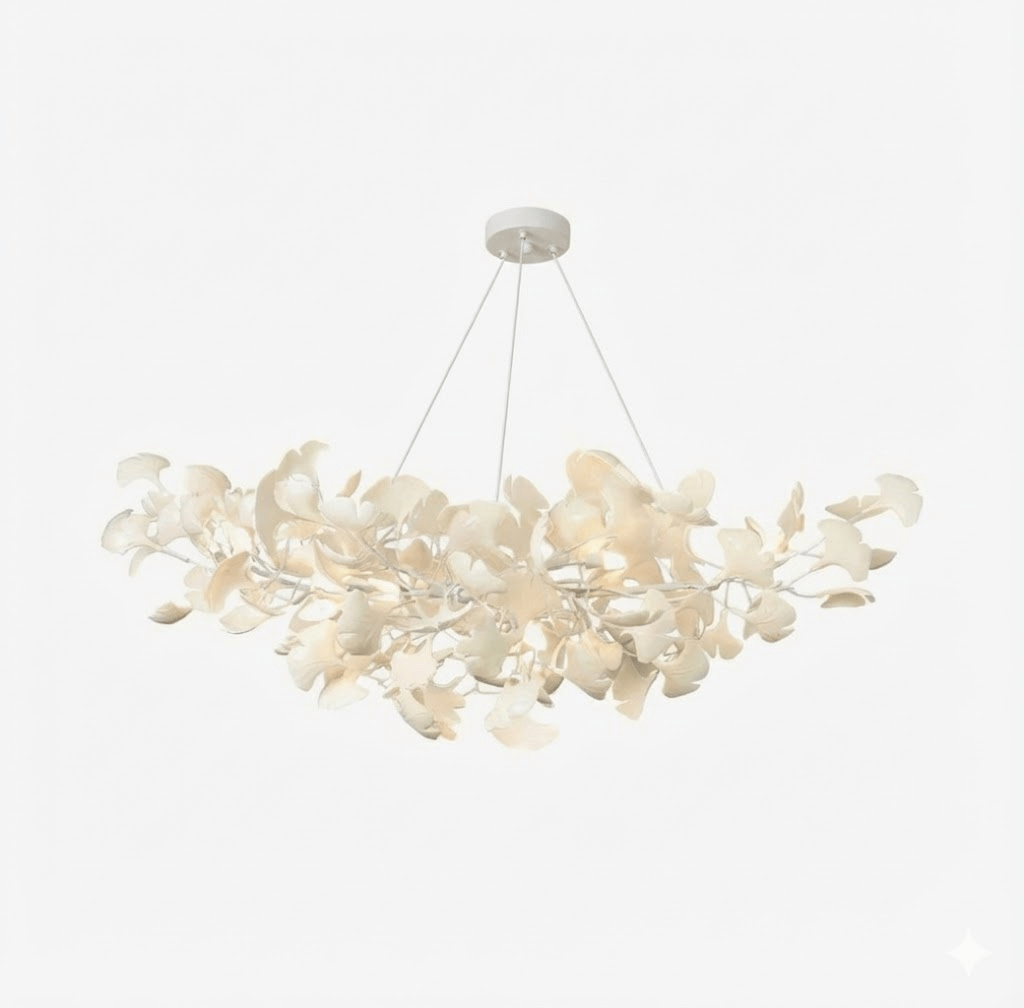 Horizon Ceramic Ginkgo Leaf Chandelier
