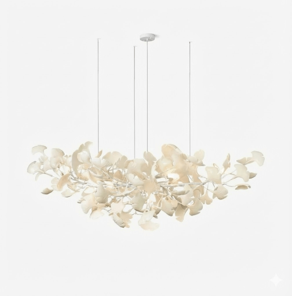Horizon Ceramic Ginkgo Leaf Chandelier