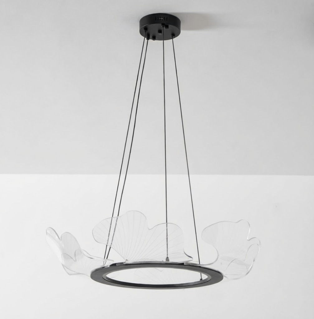 Undine Gold Leaf LED Chandelier