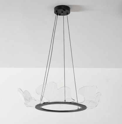 Undine Gold Leaf LED Chandelier