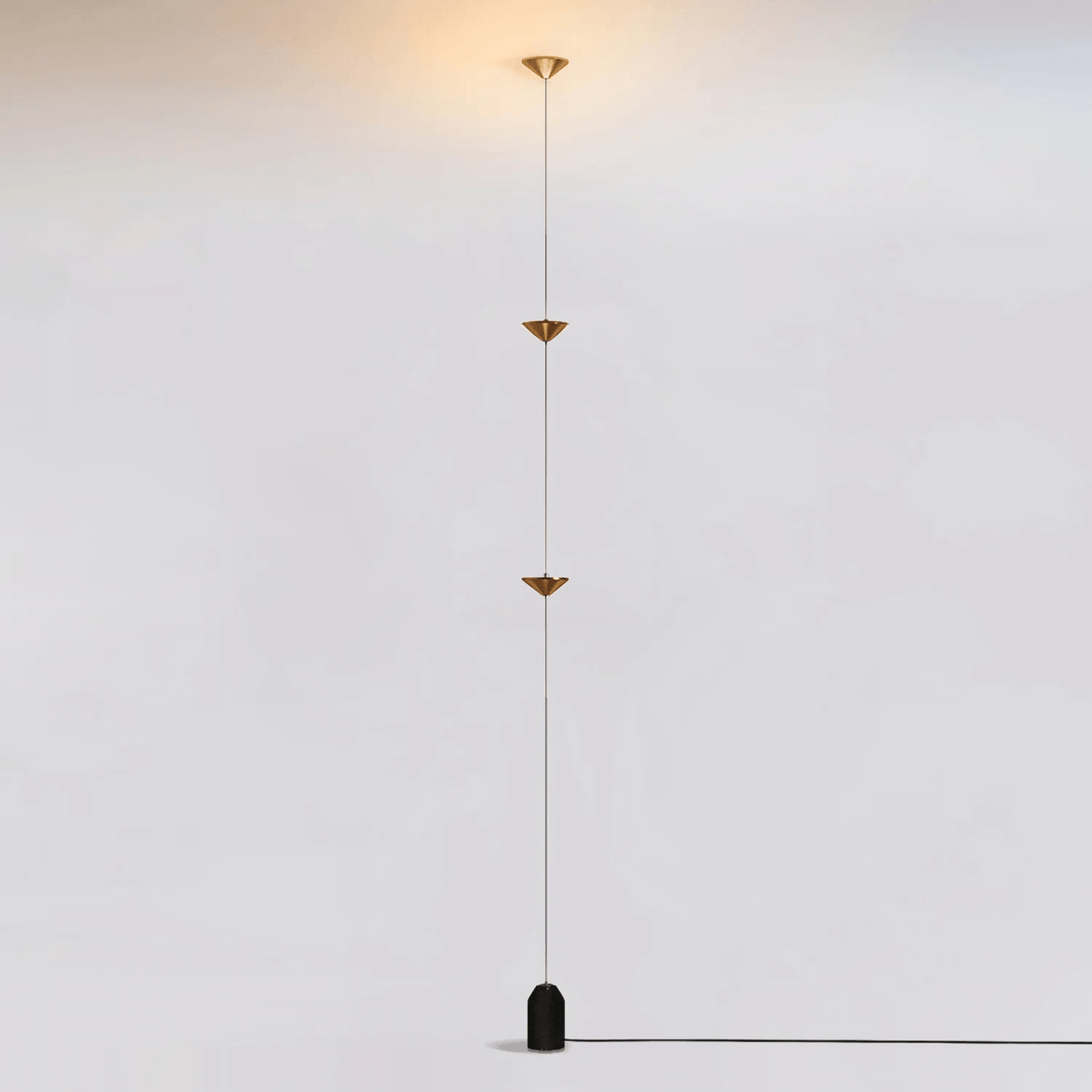 Soreluna Floor to Ceiling LED Floor Lamp with Marble Base
