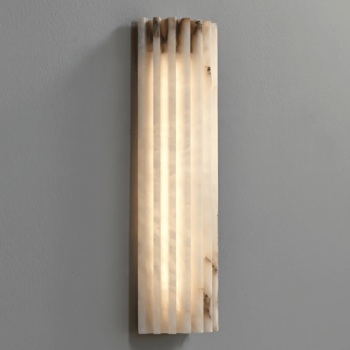 Alvia Genuine Alabaster Dimmable LED Wall Sconce