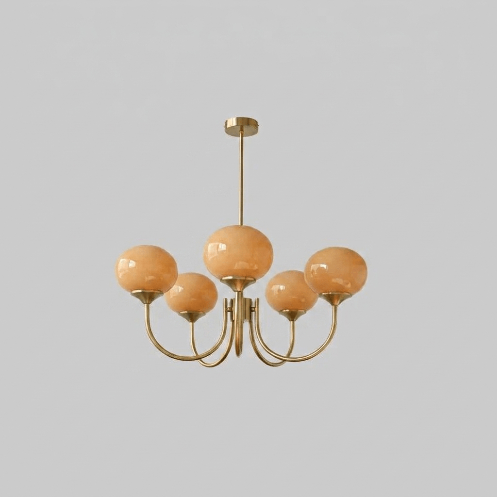 Mallow Glass Shade Chandelier