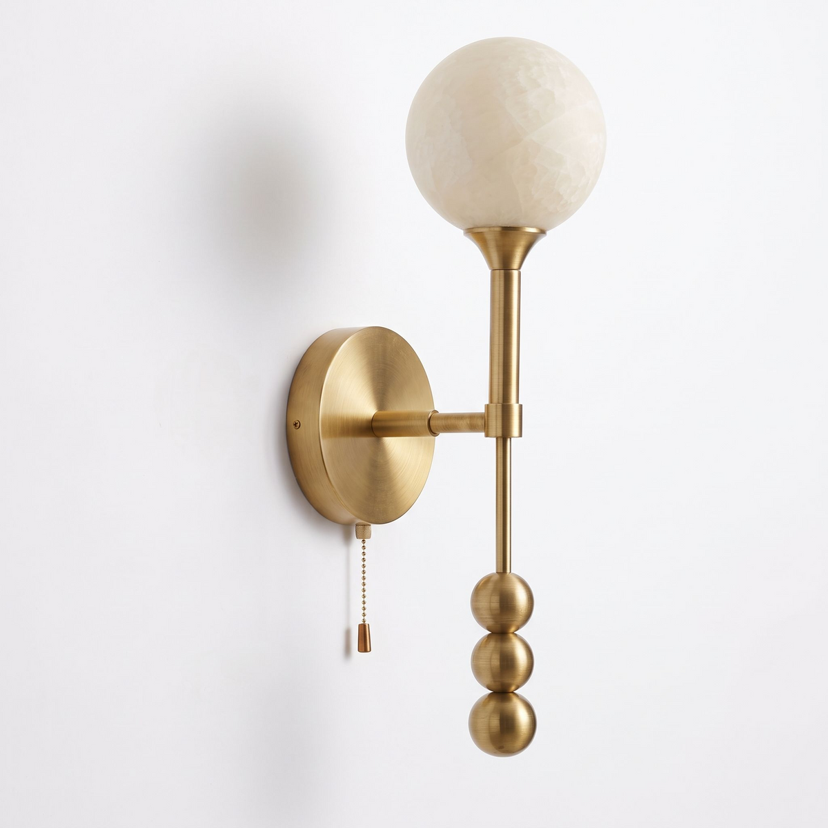 Isaure Alabaster Globe Wall Sconce