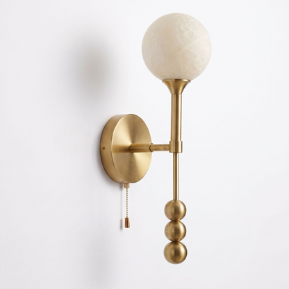 Isaure Alabaster Globe Wall Sconce