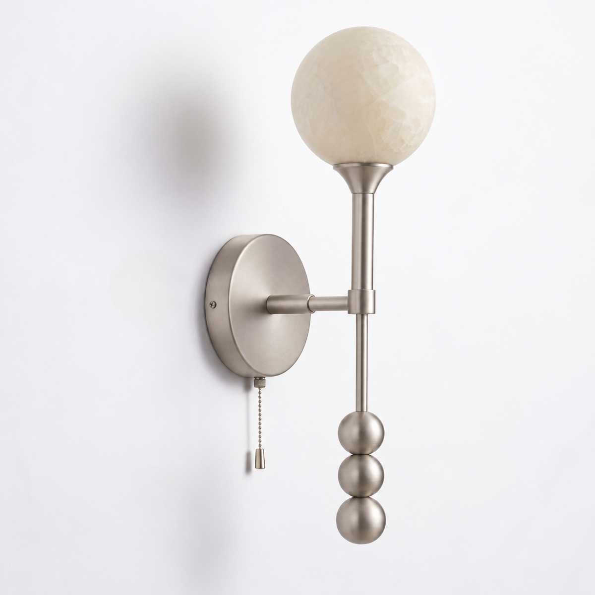 Isaure Alabaster Globe Wall Sconce
