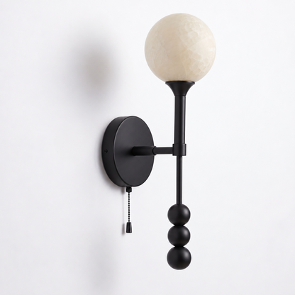 Isaure Alabaster Globe Wall Sconce