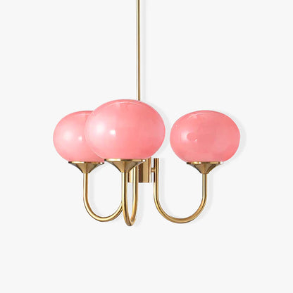 Mallow Glass Shade Chandelier
