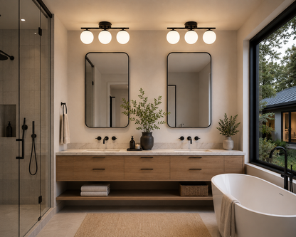 Lumière French Globe Semi-Flush Ceiling Light