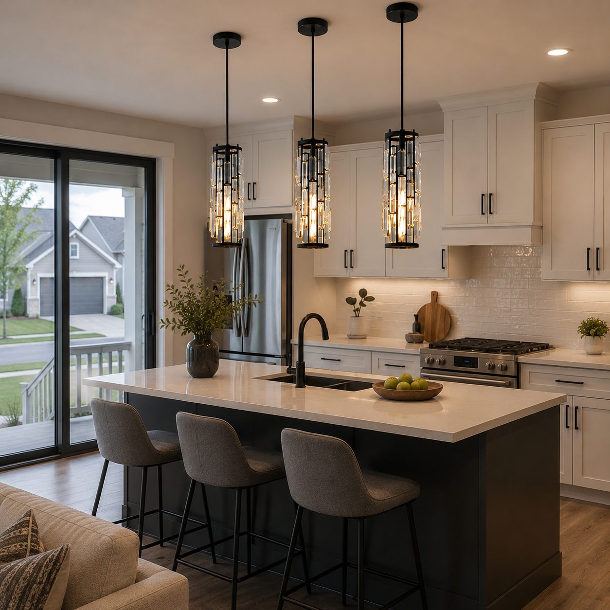 Lustre Mini Crystal Pendant Light
