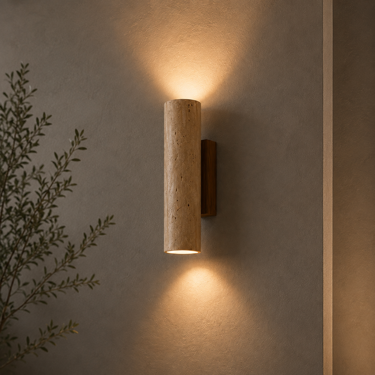 Travelle Travertine Wall Sconce