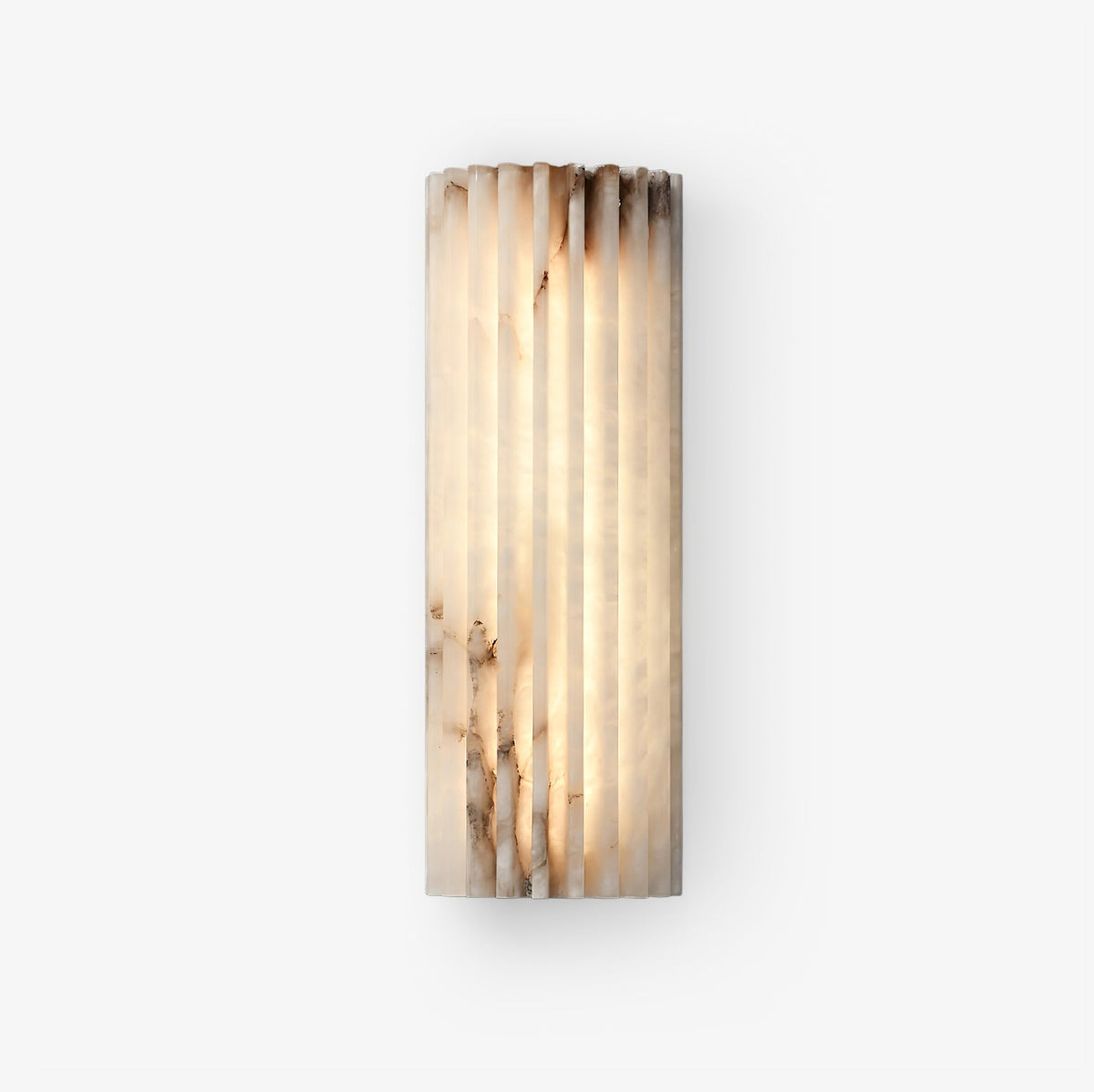 Vianney Ribbed Alabaster LED Wall Sconce