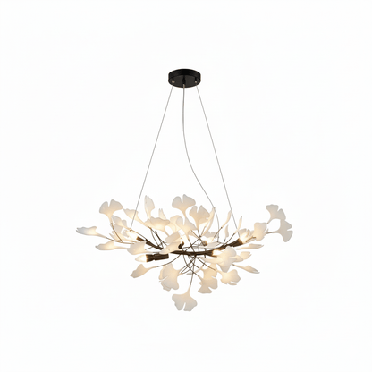 Horizon Ceramic Ginkgo Leaf Chandelier