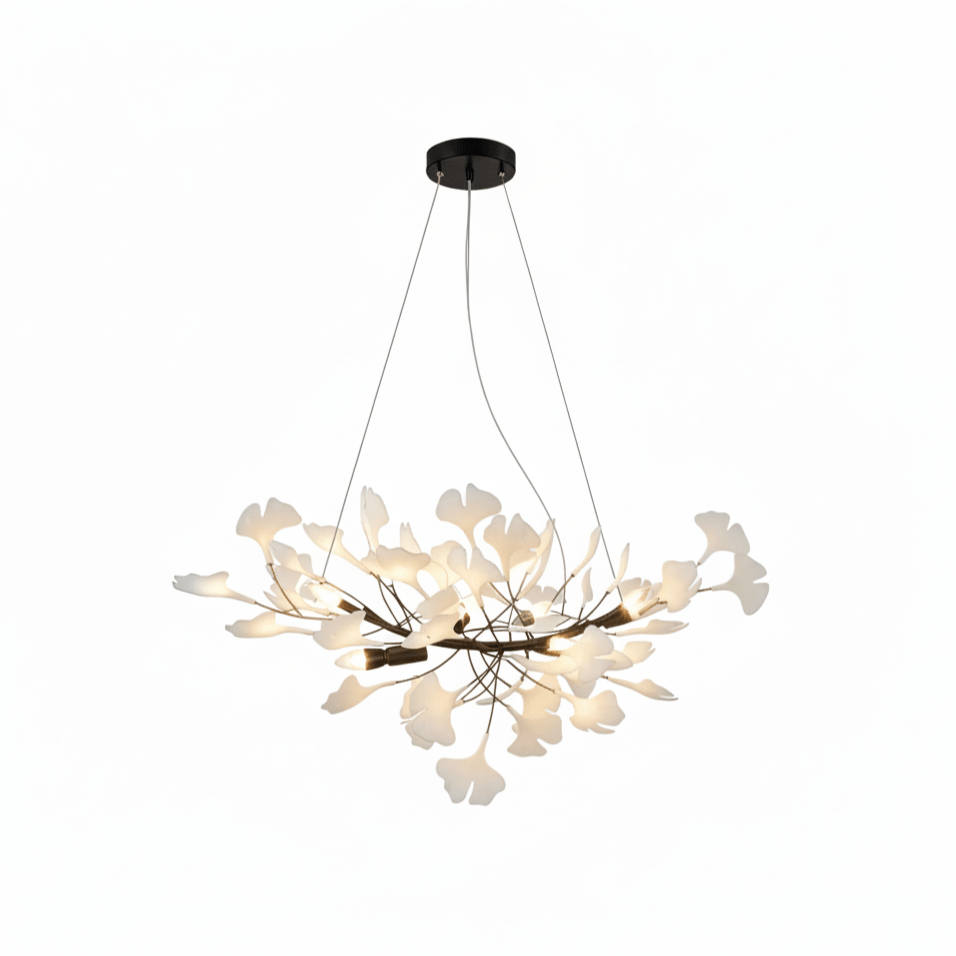 Horizon Ceramic Ginkgo Leaf Chandelier
