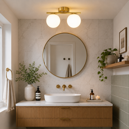 Lumière French Globe Semi-Flush Ceiling Light