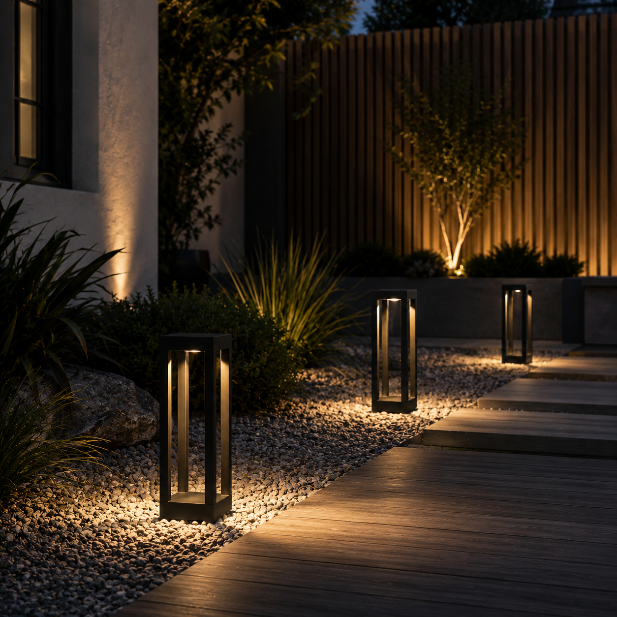 Avena Modern LED Bollard Light