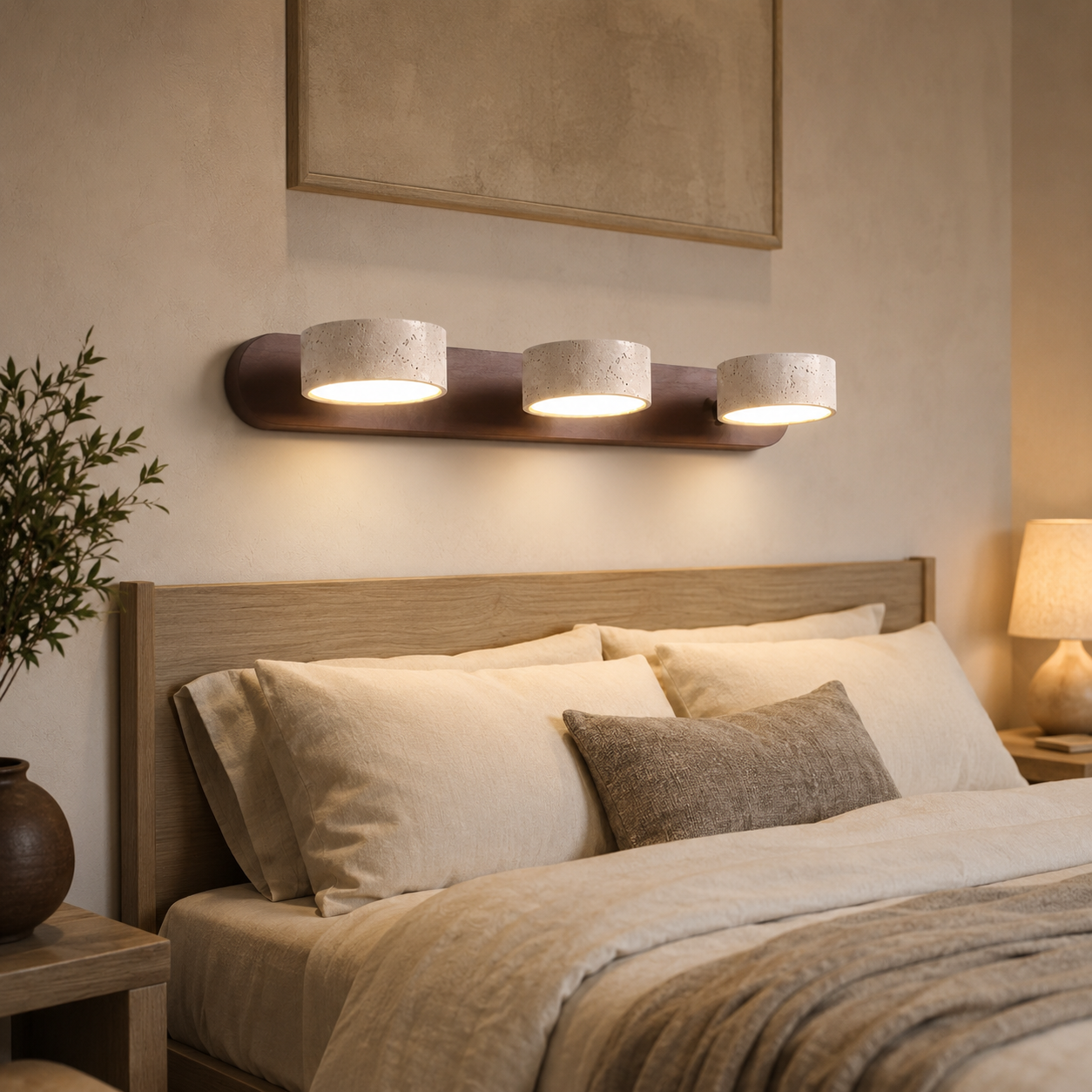 Filo Travertine Wall Sconce