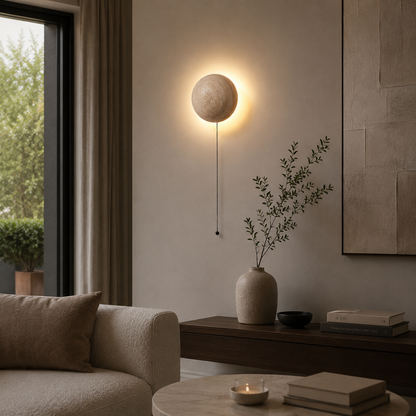 Nara Travertine Wall Sconce
