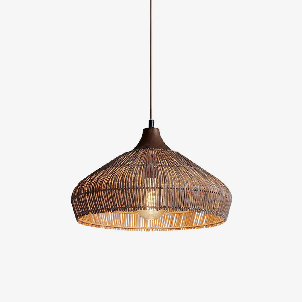 Liora Woven Rattan Pendant Light