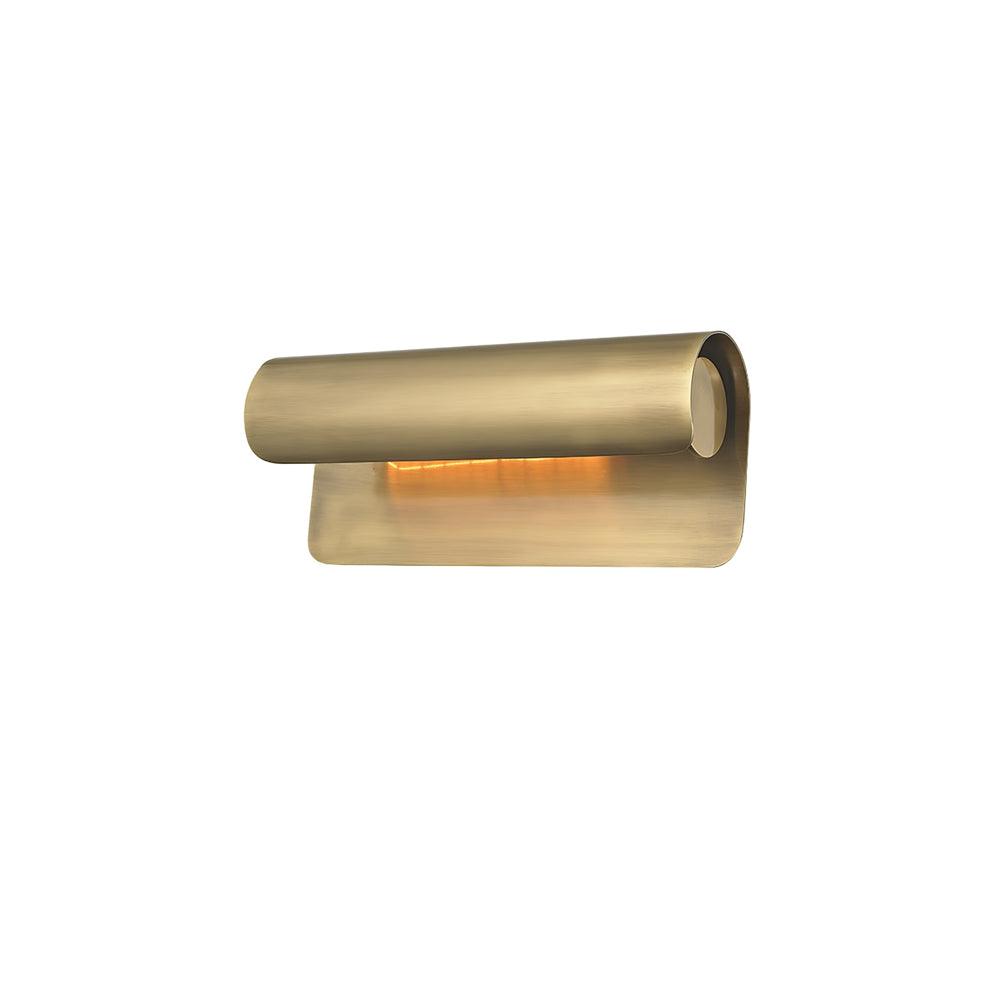 Albane Brass Cylinder Wall Sconce