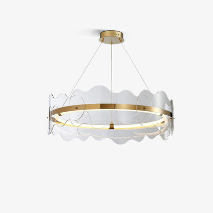 Rivage Acrylic Wave LED Chandelier