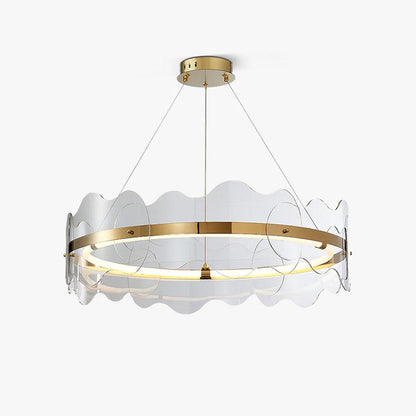 Rivage Acrylic Wave LED Chandelier
