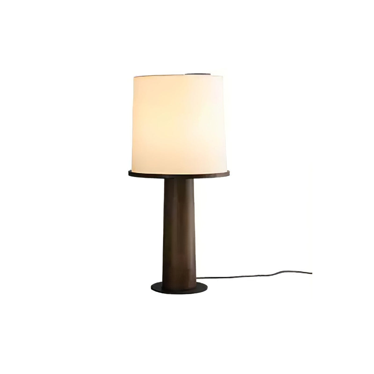 Tamsen Wood Base Fabric Shade Table Lamp