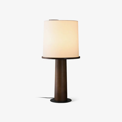 Tamsen Wood Base Fabric Shade Table Lamp
