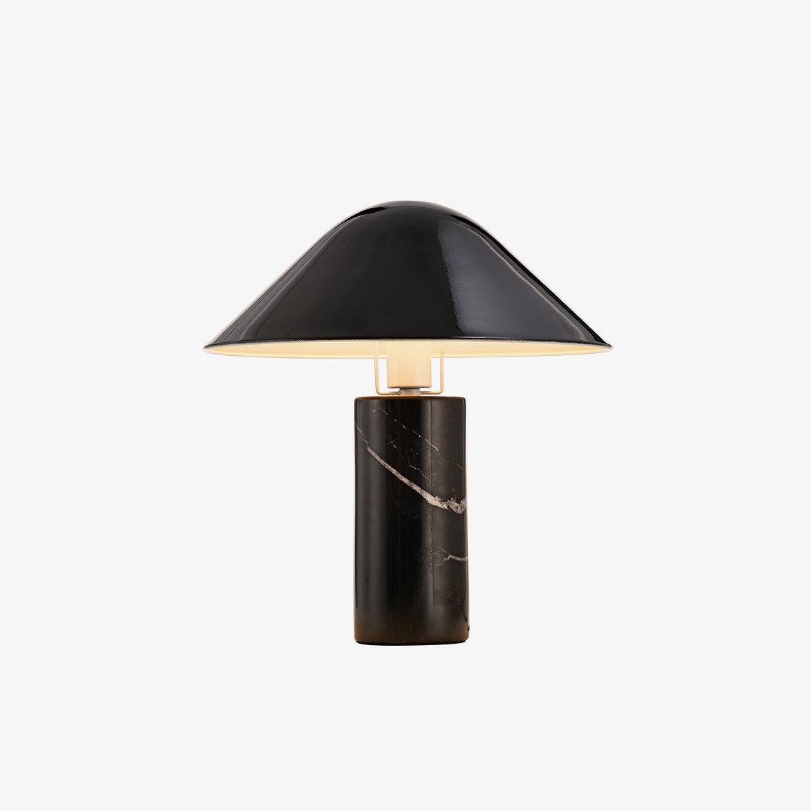 Pietra Marble Metal Shade Table Lamp