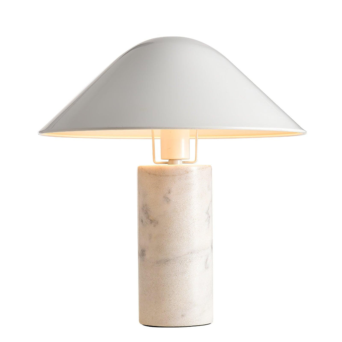 Pietra Marble Metal Shade Table Lamp