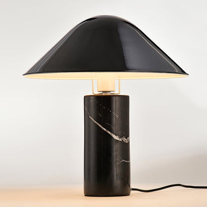 Pietra Marble Metal Shade Table Lamp
